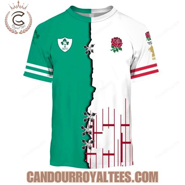 Red Roses England Rugby x Ireland Rugby Hoodie