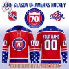 Rochester Americans 70th Season of Amerks White Jersey Custom