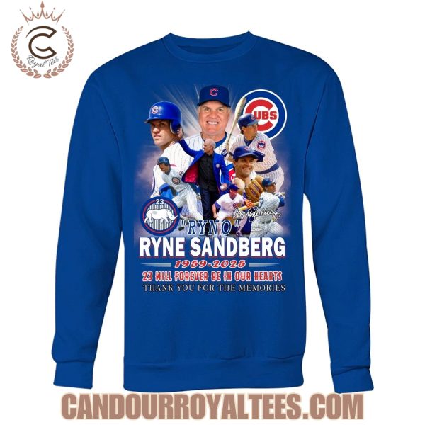 Ryne Sandberg 1959-2025 23 Will Forever Be In Our Hearts T-Shirt