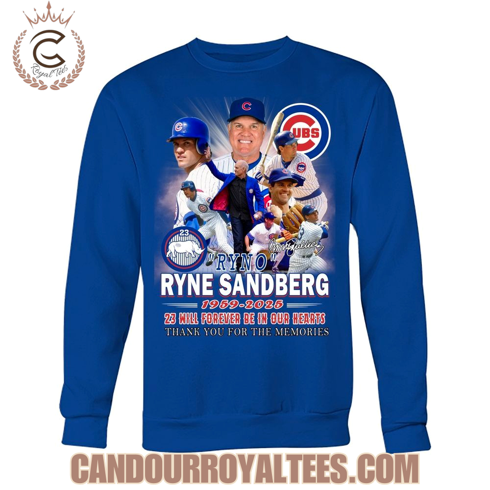 Ryne Sandberg 1959-2025 23 Will Forever Be In Our Hearts T-Shirt Ryne Sandberg 1959-2025 23 Will Forever Be In Our Hearts T-Shirt