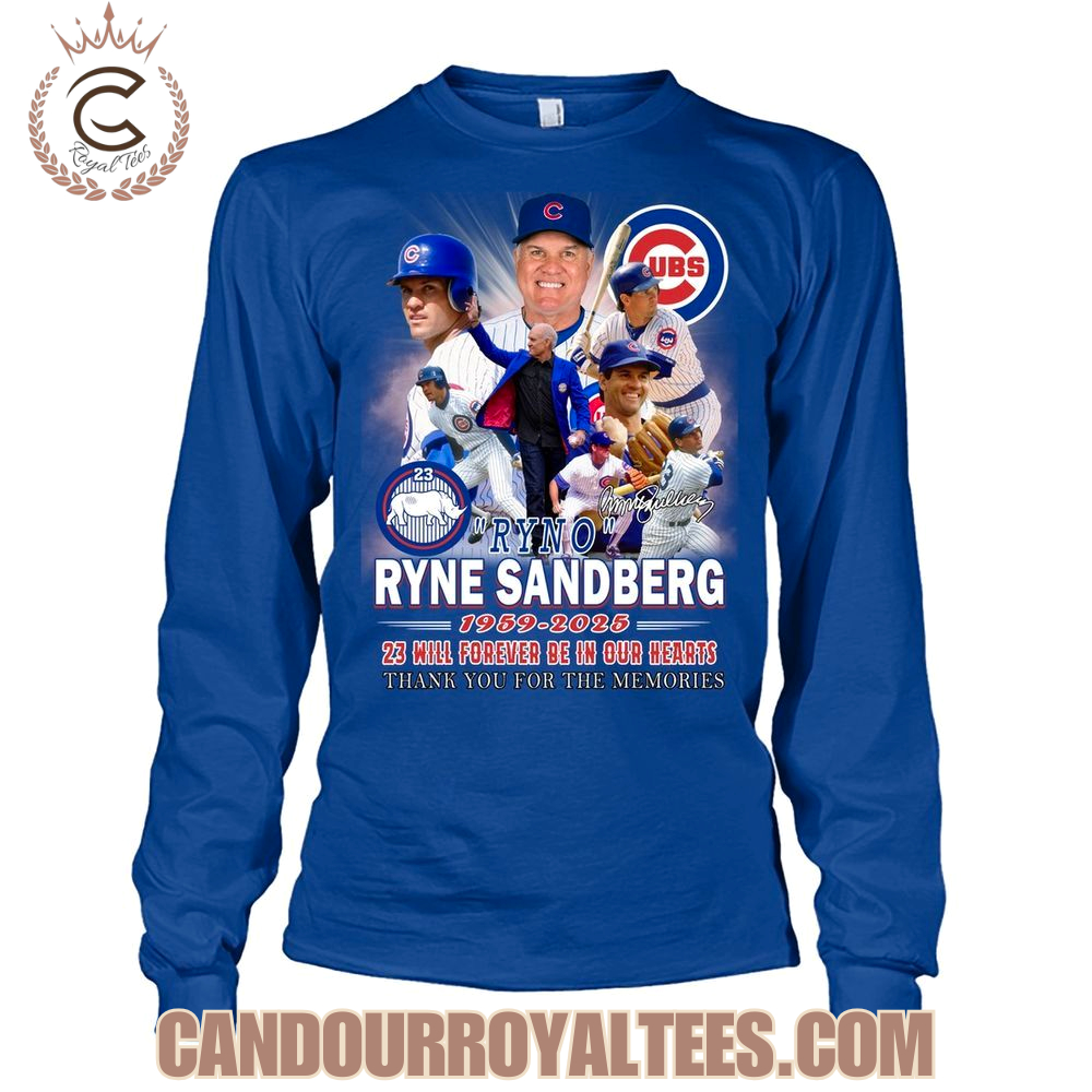 Ryne Sandberg 1959-2025 23 Will Forever Be In Our Hearts T-Shirt Ryne Sandberg 1959-2025 23 Will Forever Be In Our Hearts T-Shirt