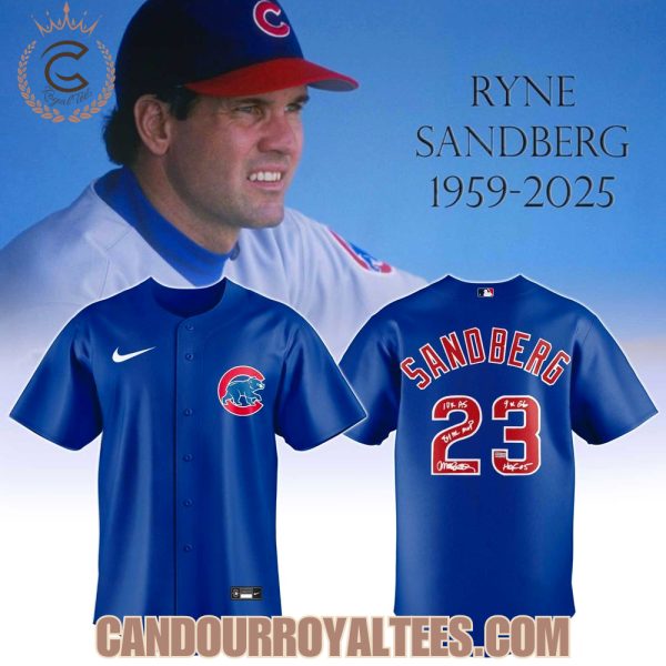 Ryne Sandberg 1959 2025 Blue Jersey