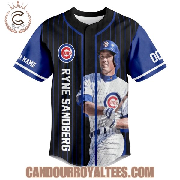 Ryne Sandberg Hall Of Famer Chicago Cubs Legends 1959-2025 Thank You For The Memories Baseball Jersey