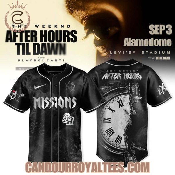 San Antonio Missions x The Weeknd After Hours Til Dawn 2025 Tour Jersey