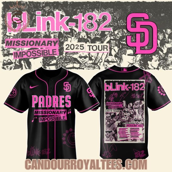 San Diego Padres x Blink-182 Missionary Impossible Tour 2025 Jersey