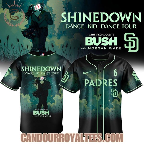 San Diego Padres x Shinedown Dance, Kid, Dance Tour Merch 2025 Baseball Jersey