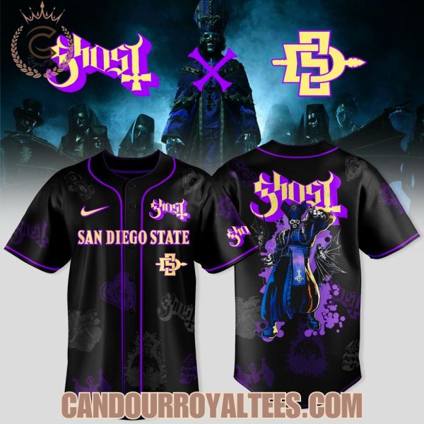 San Diego State Aztecs x Ghost Band World Tour Merch 2025 Jersey