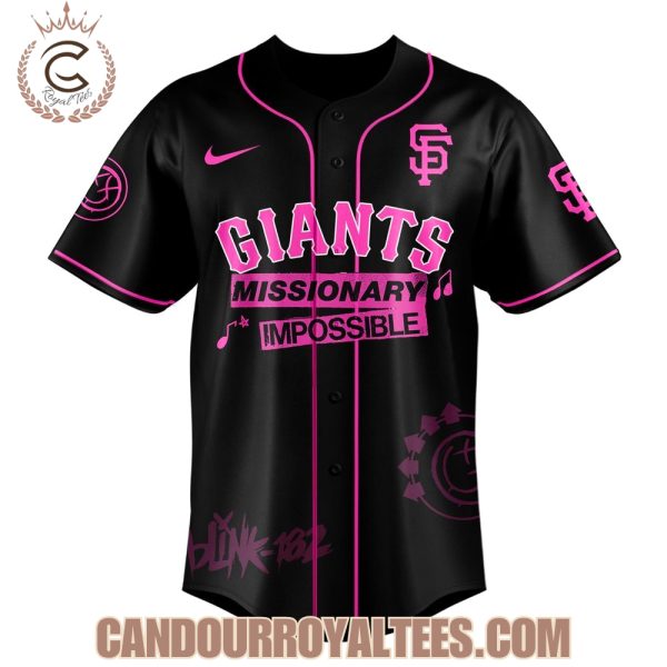San Francisco Giants x Blink-182 Missionary Impossible Tour 2025 Jersey