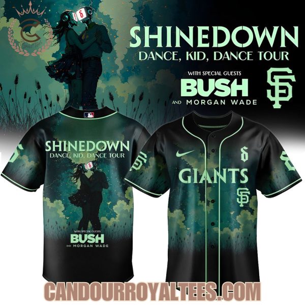 San Francisco Giants x Shinedown Dance, Kid, Dance Tour Merch 2025 Baseball Jersey