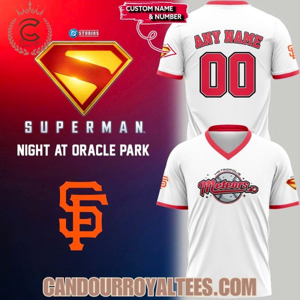 San Francisco Giants x Superman Night Metropolis Meteors Custom T-shirt