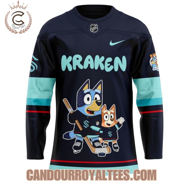 Seattle Kraken Bluey and Bingo Jersey