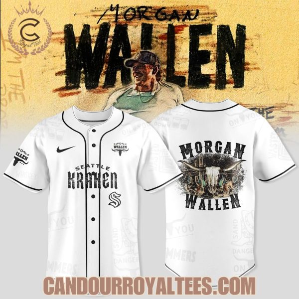 Seattle Kraken x Morgan Wallen tour Merch 2025 Jersey