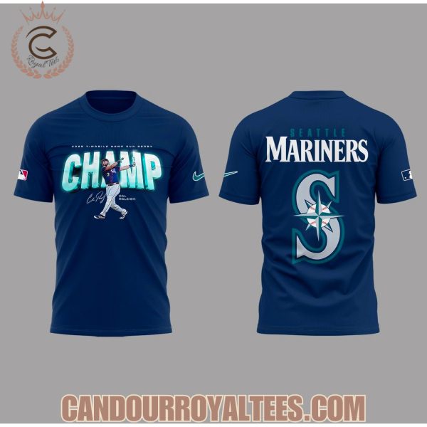 Seattle Mariners Cal Raleigh 2025 Home Run Derby Champ Tshirt