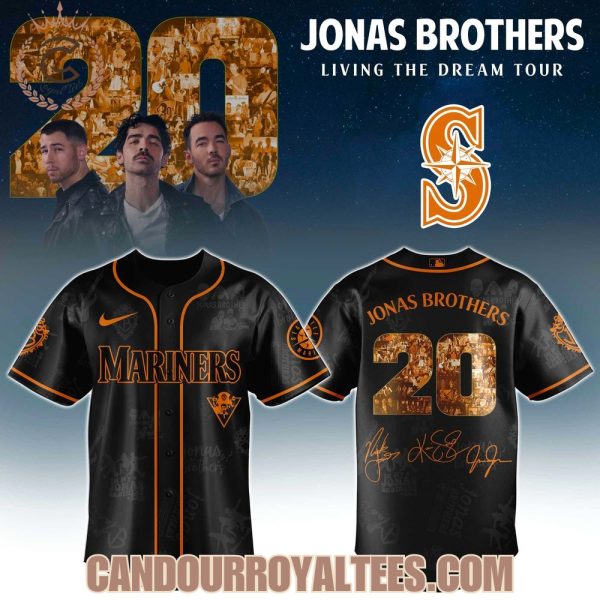 Seattle Mariners x Jonas Brothers Living The Dream Tour 2025 Jersey