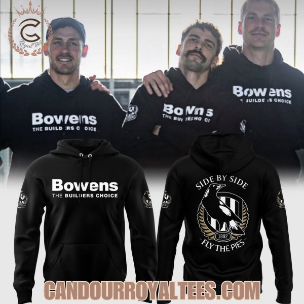 Side By Side 2025 Collingwood Football Club Fly The Magpies Hoodie