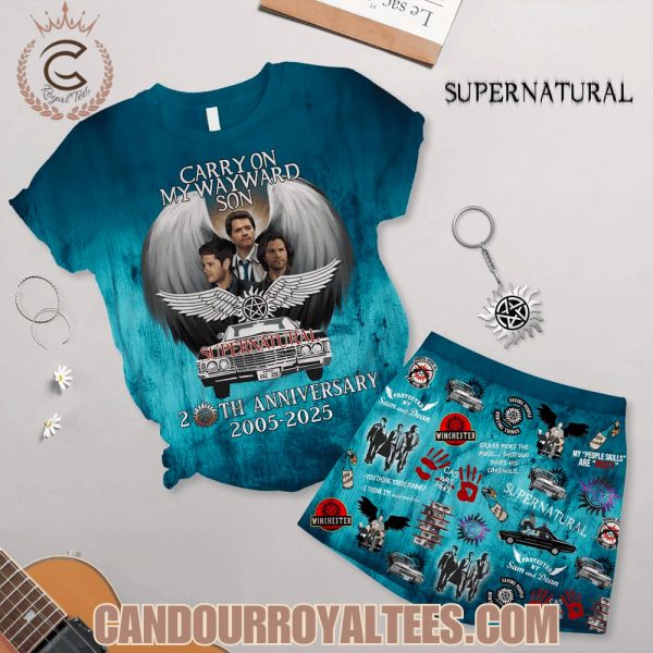 Supernatural 20th Anniversary 2005 – 2025 Pajamas Set