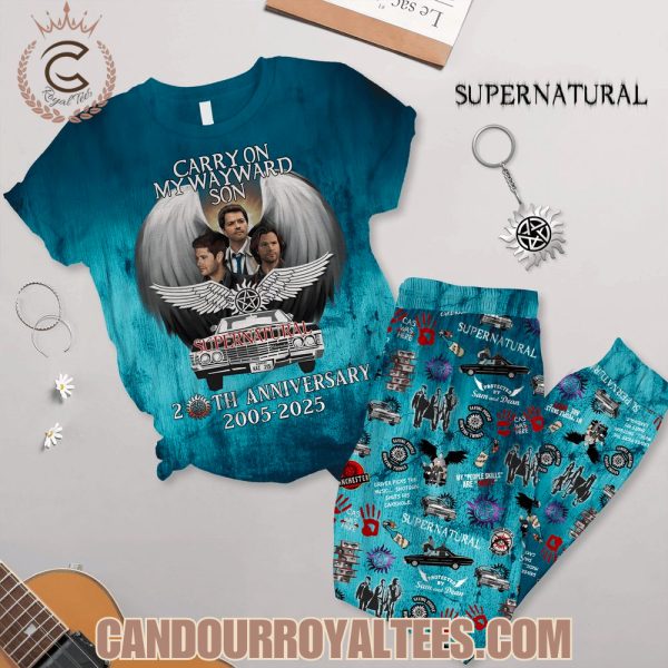 Supernatural 20th Anniversary 2005 – 2025 Pajamas Set