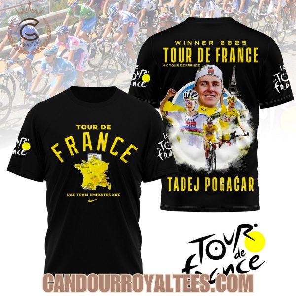 Tadej Pogacar Winner 2025 Tour de France Tshirt