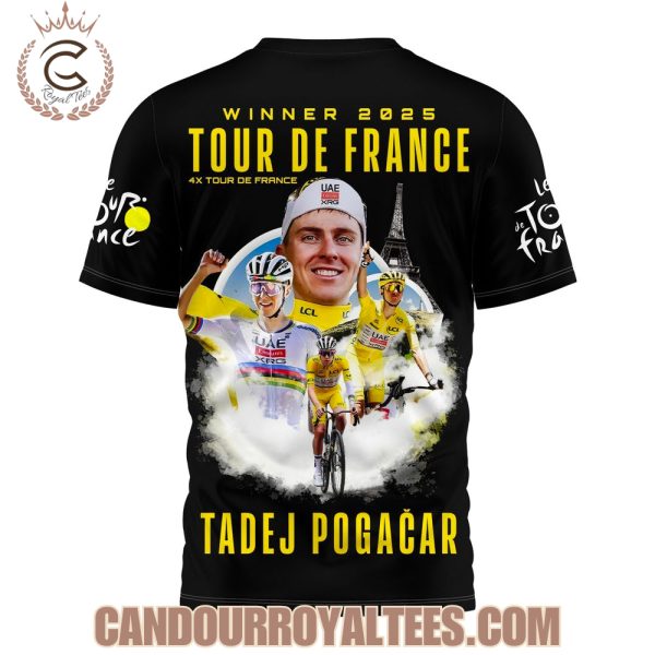 Tadej Pogacar Winner 2025 Tour de France Tshirt