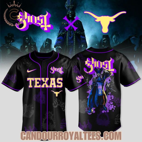 Texas Longhorns x Ghost Band World Tour Merch 2025 Jersey