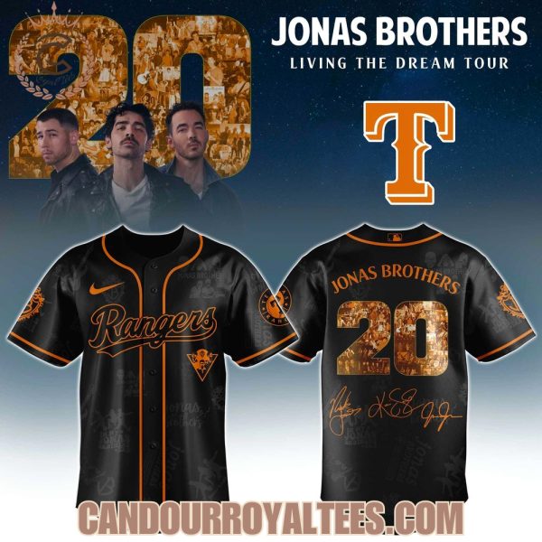 Texas Rangers x Jonas Brothers Living The Dream Tour 2025 Jersey
