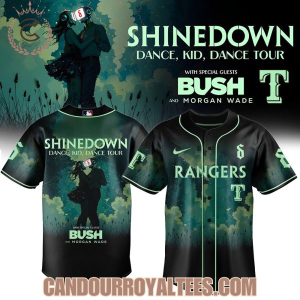 Texas Rangers x Shinedown Dance, Kid, Dance Tour Merch 2025 Baseball Jersey