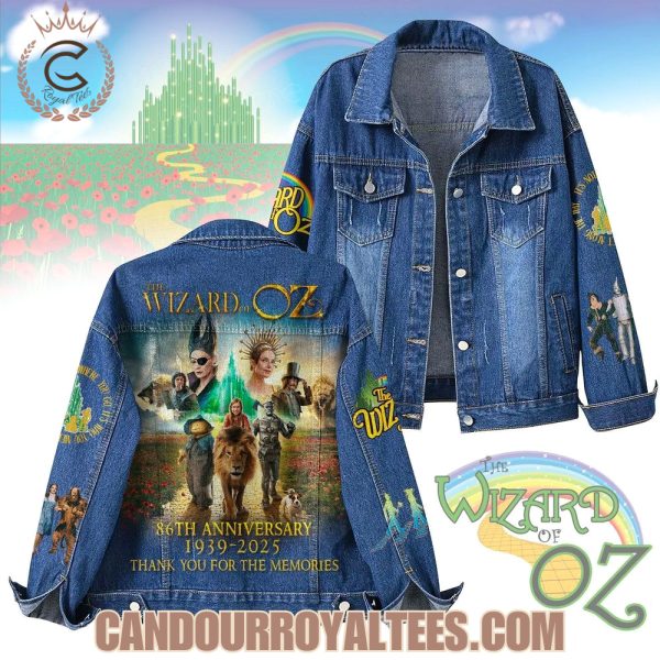 The Wizard Of Oz 86th Anniversary 1939 – 2025 Thank You For The Memories Denim Jacket