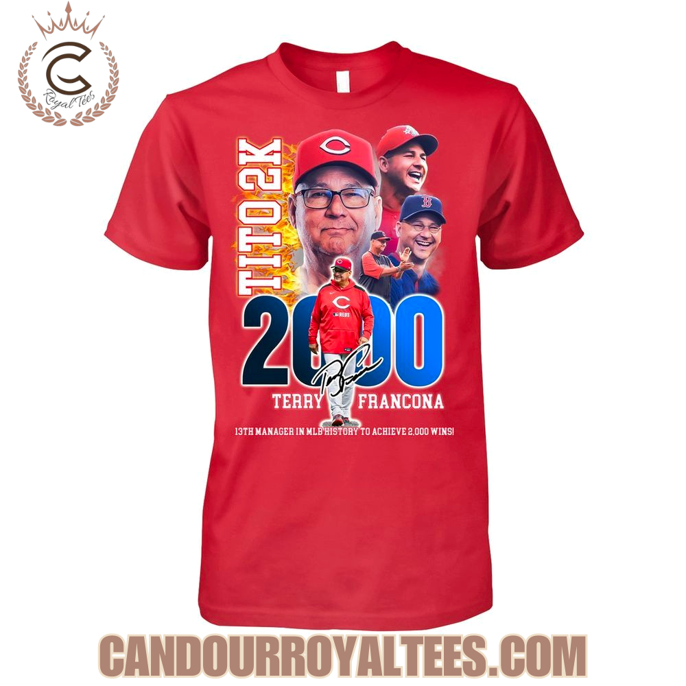 TITO 2K Congrats to Terry Francona on becoming the 13th T-Shirt TITO 2K Congrats to Terry Francona on becoming the 13th T-Shirt