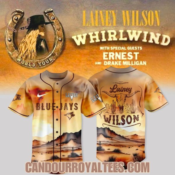 Toronto Blue Jays x Lainey Wilson Whirlwind World Tour 2025 Baseball Jersey