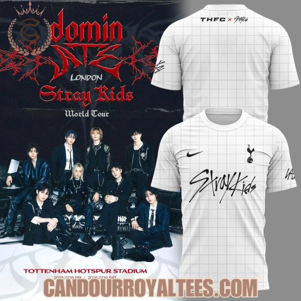 Tottenham Hotspur Collab With Stray Kids White T-Shirt 2025