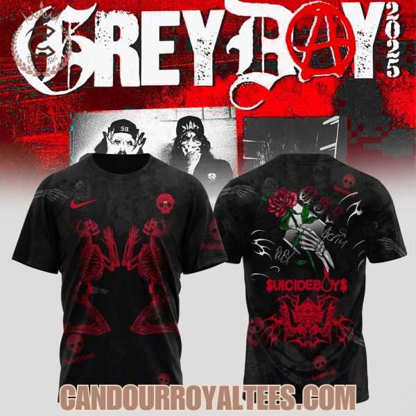$UICIDEBOY$ Grey Day Tour Merch 2025 Tshirt