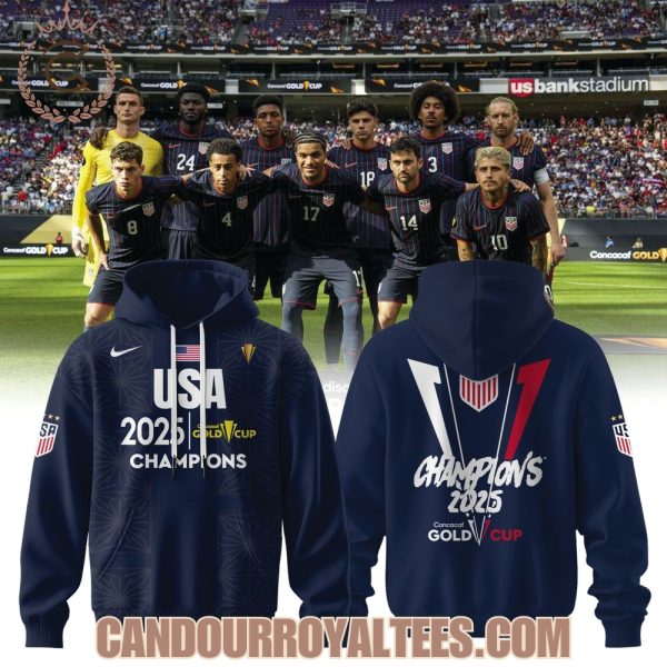 USA 2025 CONCACAF Gold Cup Champions Navy Tshirt, Hoodie