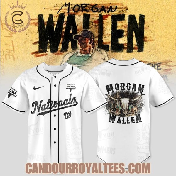 Washington Nationals x Wallen Morgan tour Merch 2025 Jersey