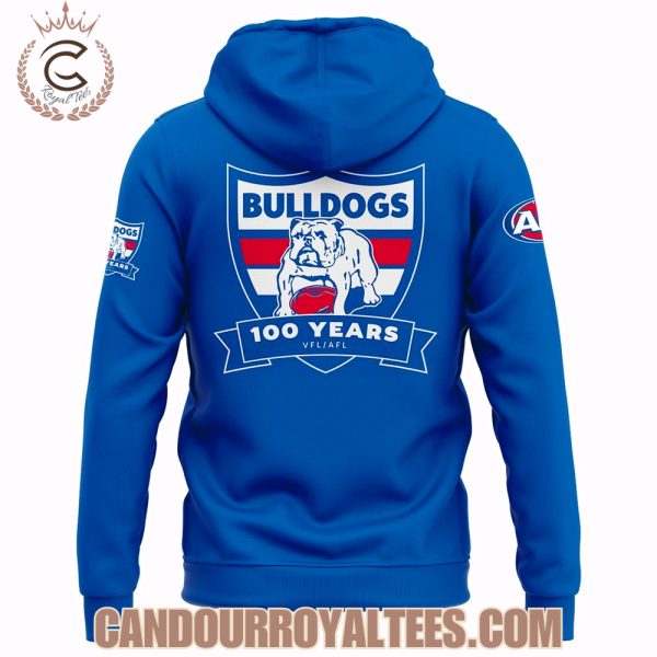 Western Bulldogs Tom Liberatore 250 Games Blue Hoodie