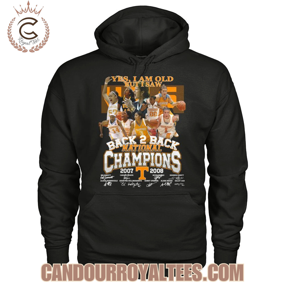 Yes, I Am Old But I Saw Tennessee Volunteers Back 2 Back National Champions 2007 2008 T-Shirt Yes, I Am Old But I Saw Tennessee Volunteers Back 2 Back National Champions 2007 2008 T-Shirt