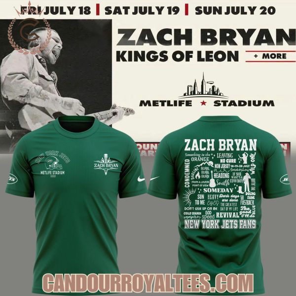 Zach Bryan x New York Jets 2025 Tshirt, Hoodie
