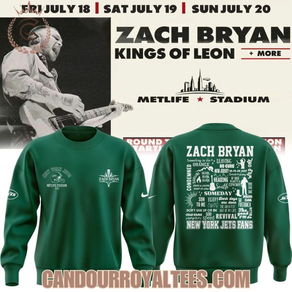Zach Bryan x New York Jets 2025 Tshirt, Hoodie