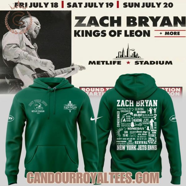 Zach Bryan x New York Jets 2025 Tshirt, Hoodie