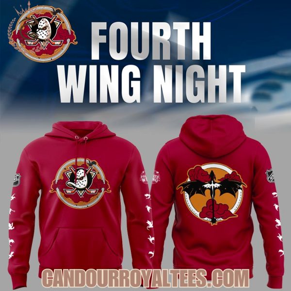 Anaheim Ducks x Fourth Wing Night Hoodie