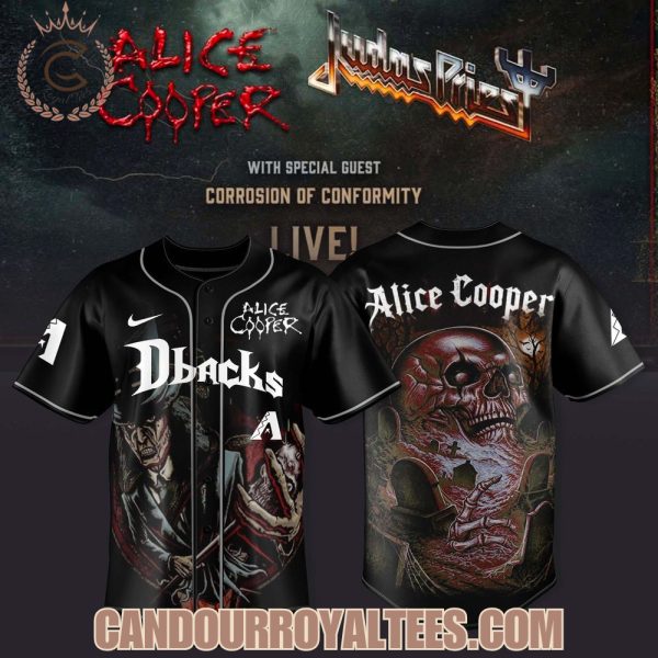 Arizona Diamondbacks x Alice Cooper & Judas Priest-North American Co-Headlining Tour 2025 Jersey