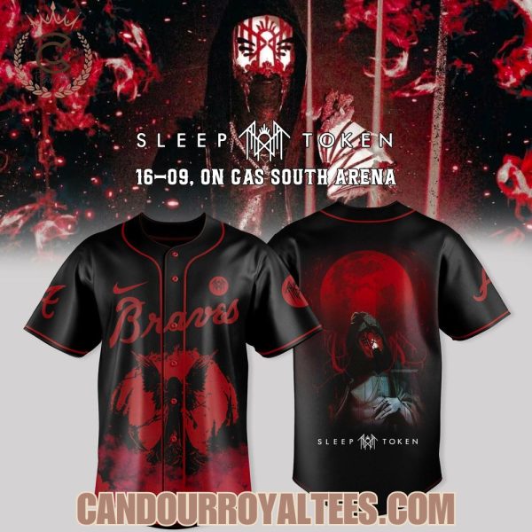 Atlanta Braves x Sleep Token Even in Arcadia Tour Merch Baseball Jersey