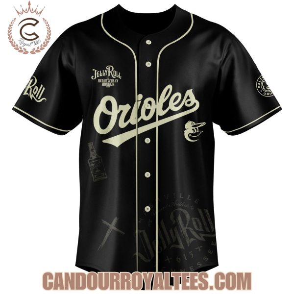 Baltimore Orioles x Jelly Roll The Beautifully Broken Tour 2025 Jersey