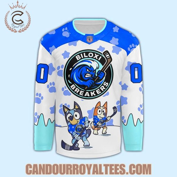 Biloxi Breakers x Bluey Day 2025 Hockey Jersey