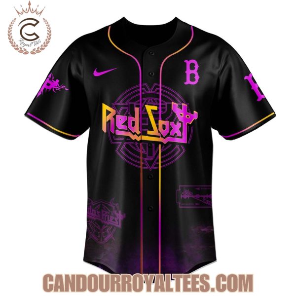 Boston Red Sox x Judas Priest Shield of Pain Tour 2025 Jersey