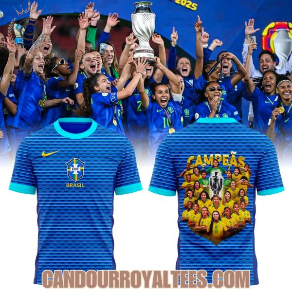 Brazil Women’s Copa America 2025 Champions Tshirt, Hoodie