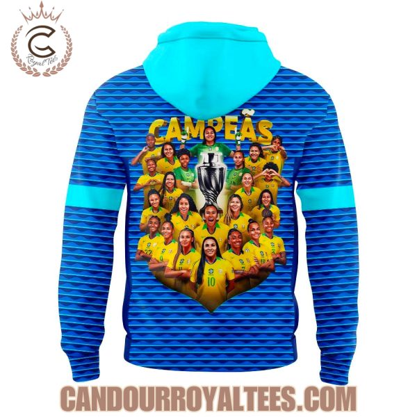 Brazil Women’s Copa America 2025 Champions Tshirt, Hoodie