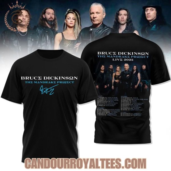 Bruce Dickinson The Mandrake Project Live 2025 Tshirt