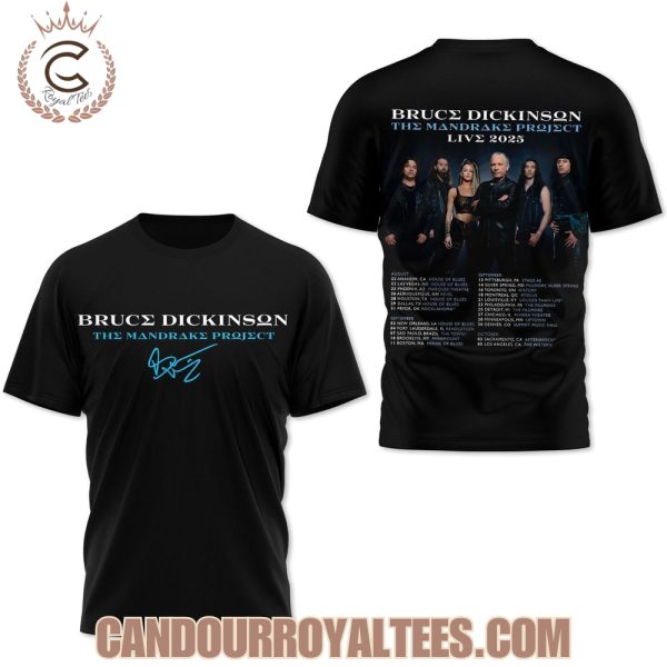 Bruce Dickinson The Mandrake Project Live 2025 Tshirt
