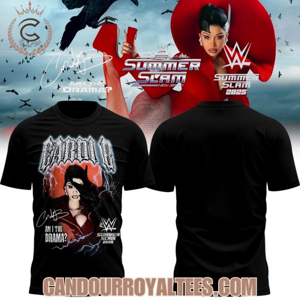 Cardi B AM I THE DRAMA? x WWE T-Shirt