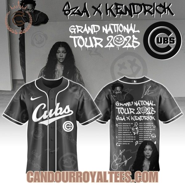 Chicago Cubs x Kendrick Lamar x SZA Grand National Tour 2025 Jersey